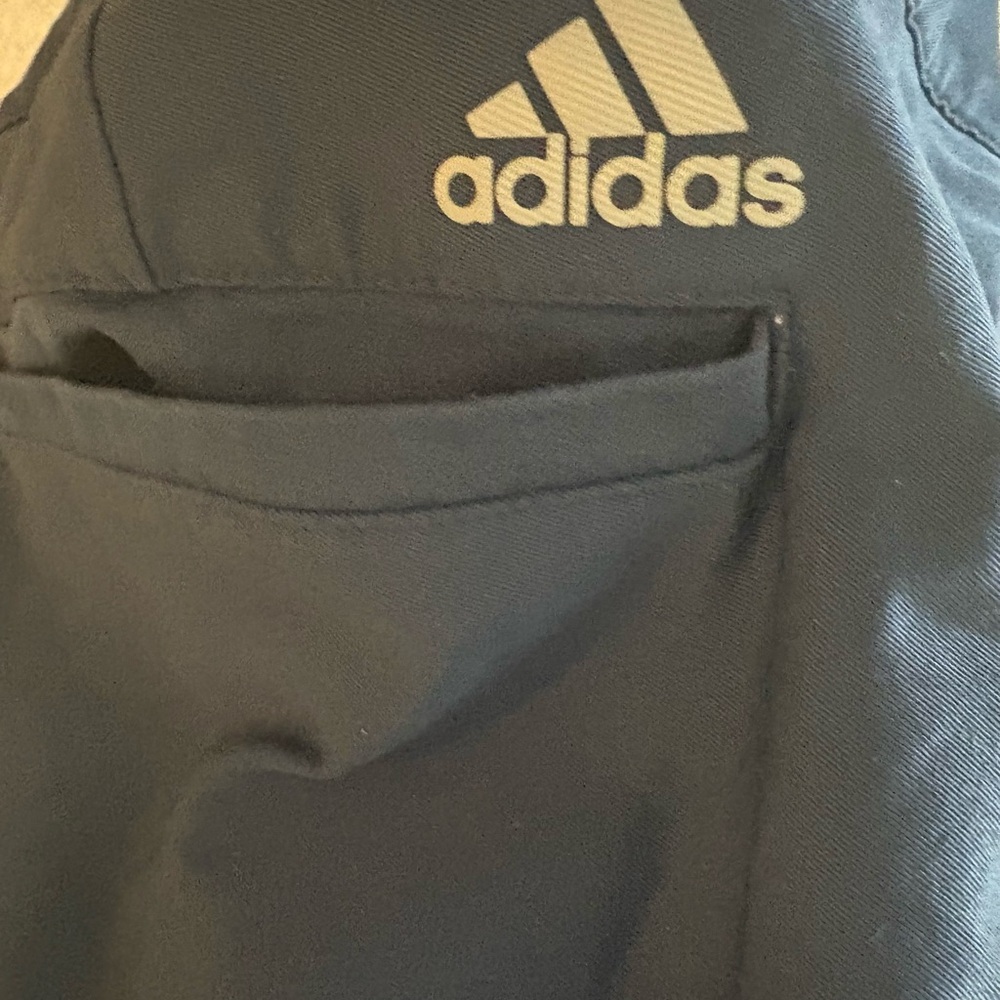 Adidas Navy Logo Pocket Long Golf Pants